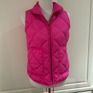 J. Crew Factory Pink Quilted Vest